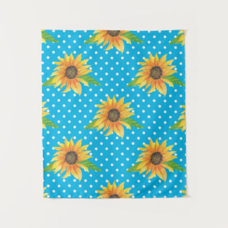 Tenture Contour floral de tournesol