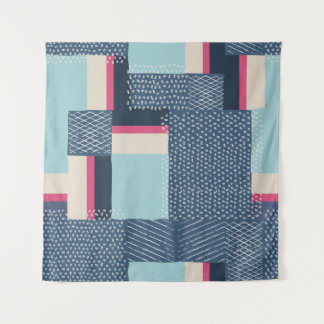 Tenture Contour géométrique simple : Bloc de couleur