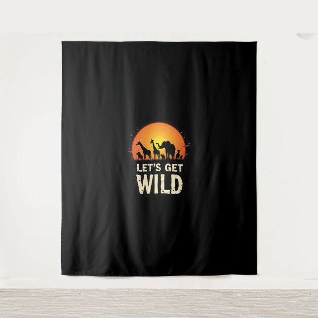 Tenture Cool Safari Design Homme Femmes Enfants Safari Ani (Devant)