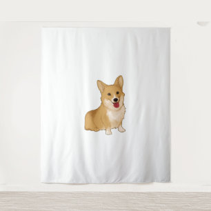 Tenture Corgi doux et souriant