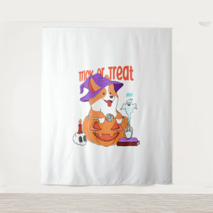 Tenture Corgi Halloween