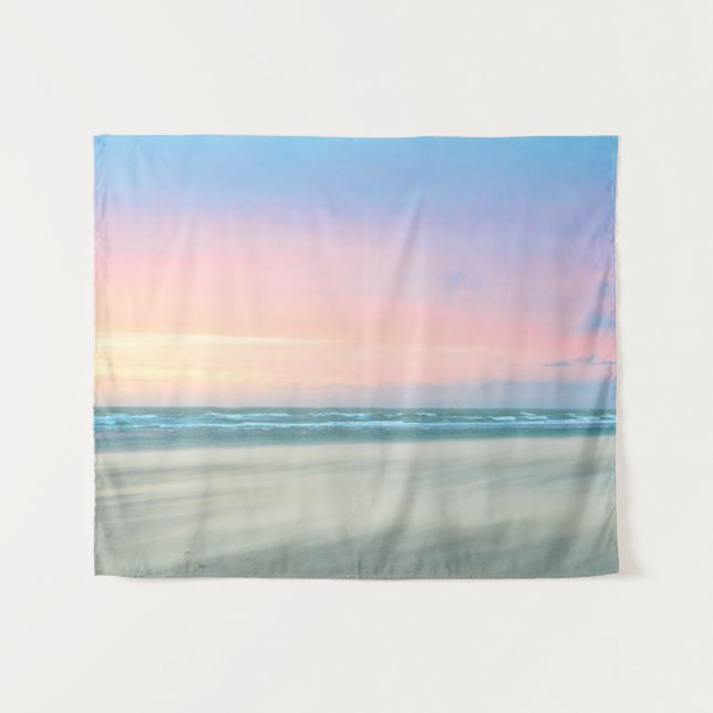 Tenture Coucher de soleil Abstrait sur la plage de La Haye (Devant (Horizontal))