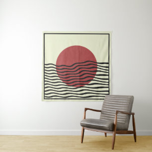 Tenture Coucher de soleil du style Bauhaus