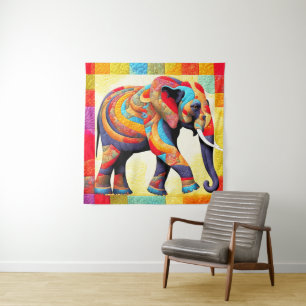 Tenture Couette d'éléphant africaine Look Tapestry