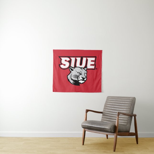 Tenture Cougars de SIUE (En situation (horizontale))