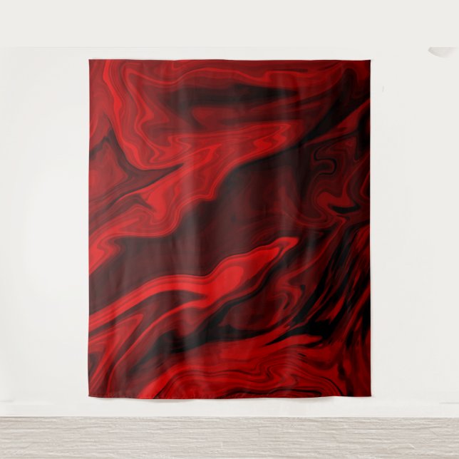 Tenture Couleur rouge rouge marbre rouge (Devant)