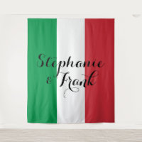 Couleurs du drapeau italien pour un mariage