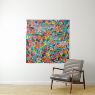 Tenture Couleurs et expressions dans la peinture acrylique