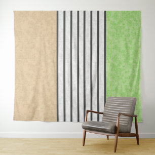 Tenture couleurs modernes Abstraites beige menthe vert bla