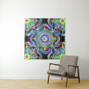 Tenture Couleurs psychédéliques Universe Mandala