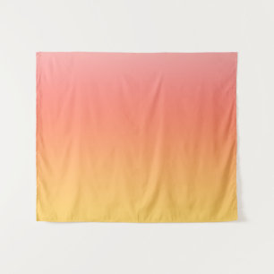 Tenture Couleurs simples - Jaune à Misty Pink ombre