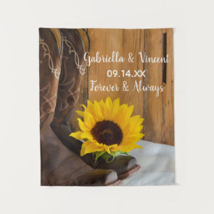 Tenture Country Sunflower Western Mariage Keepsaké