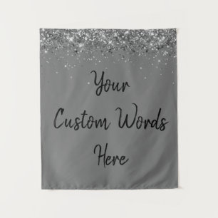 Tenture Coutume Anniversaire Photo Booth Grey Gris