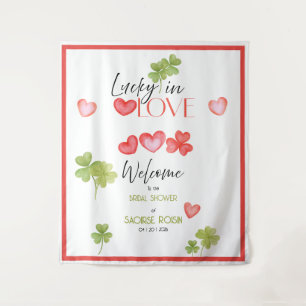 Tenture Couverture Lucky in Love feuilles et cœurs : Baby
