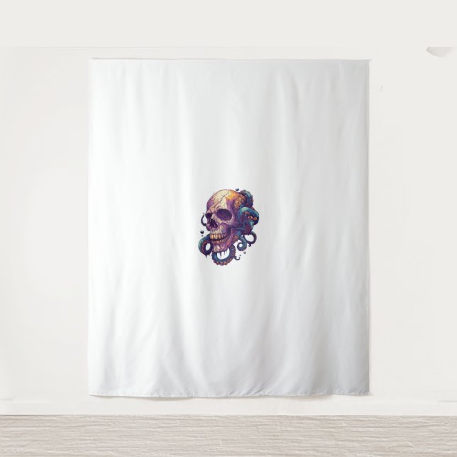 Tenture Crâne des profondeurs (Devant)