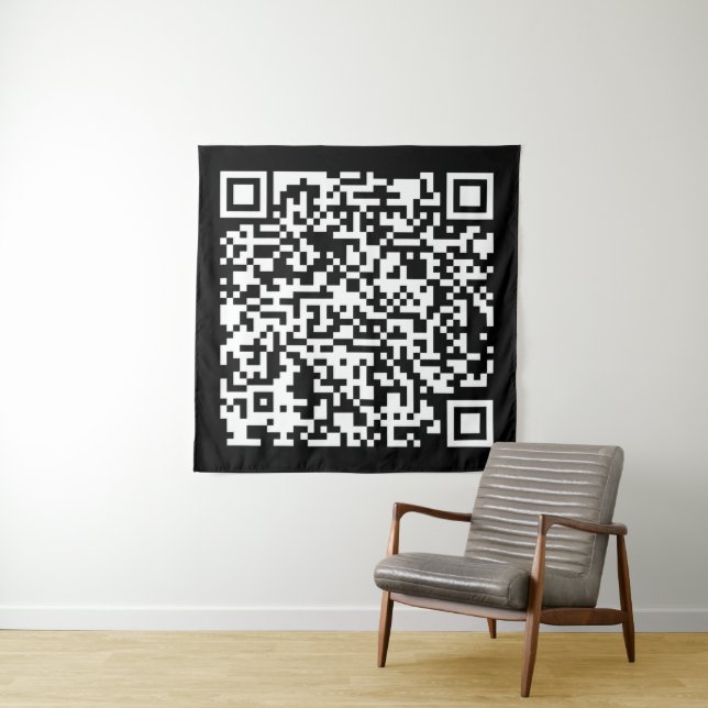 Tenture Création instantanée de code QR (en entrant votre  (En situation (horizontale))