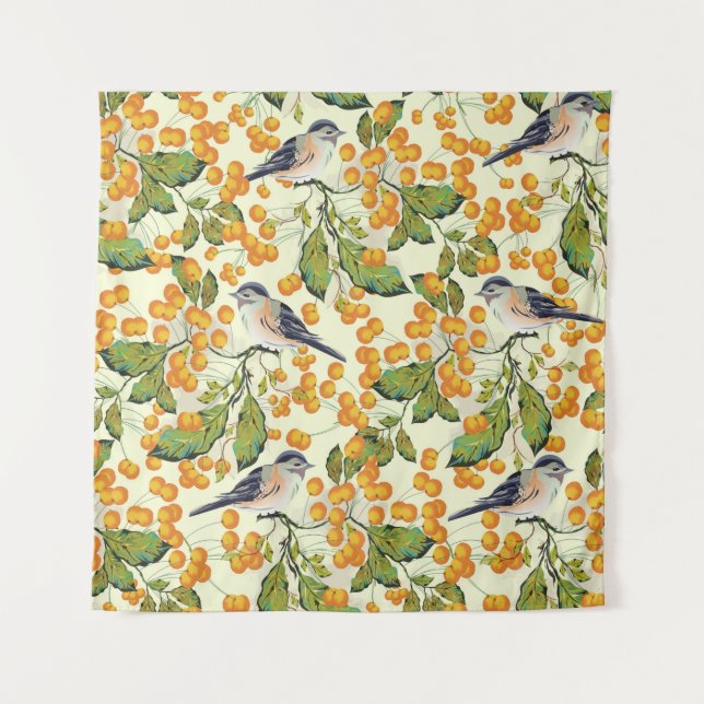 Tenture Creative seamless pattern background decorated wit (Devant)