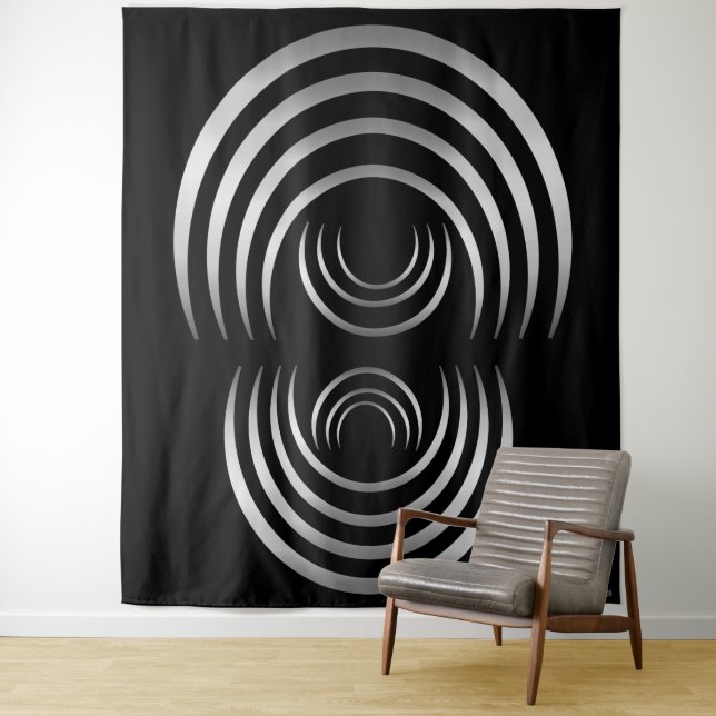 Tenture Crescent Moon Alien Cercle de culture (En situation)