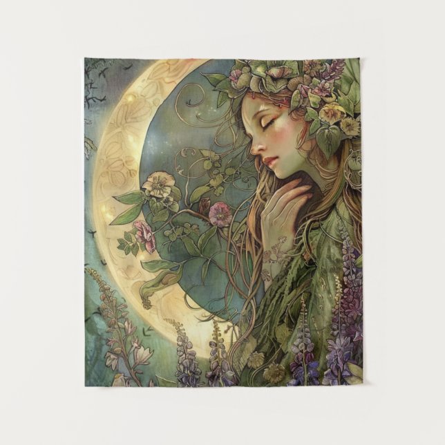 Tenture Crescent Moon Ostara (Devant)