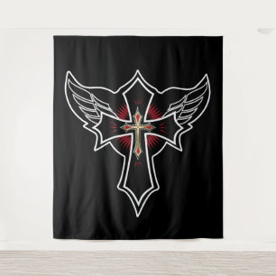 Tenture Croix chrétienne