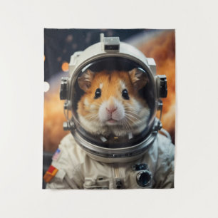 Tenture Cute astronaute spatiale Hamster