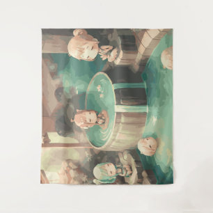 Tenture Cute Kawaii Anime dans la piscine