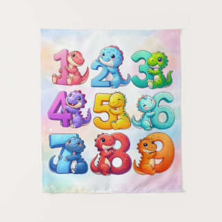 Tenture Cute Numbers Animals Maths Poster for Kids