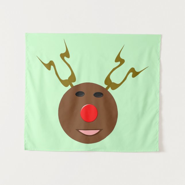 Tenture Cyber rennes de Noël (Devant (Horizontal))