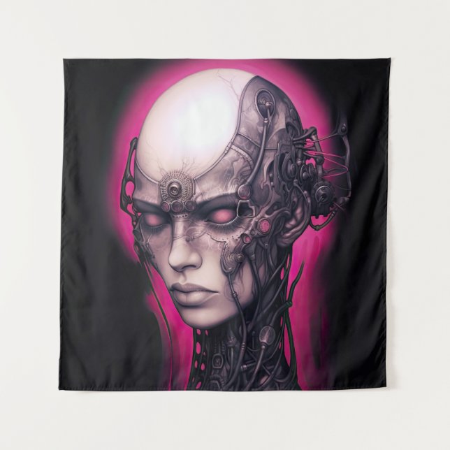 Tenture Cyborg Cool Ado Pink Neon (Devant)