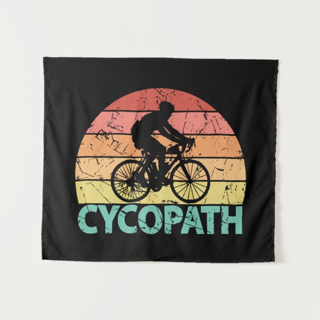 Tenture Cycopath Funny Cycling (Devant (Horizontal))
