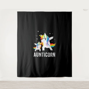 Tenture Dabbing Aunticorn, Funny Unicorn Lover Tee pour Au