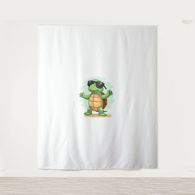 Tenture Dabbing Sea Turtle Amoureux des animaux Sauvez Les (Devant)