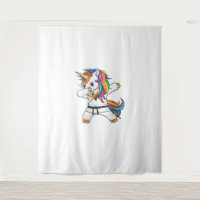 Dabbing Unicorn Karate Taekwondo Enfants Filles Ma