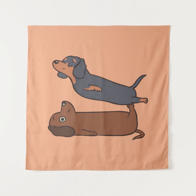 Tenture Dachshund couverture|Dachshund Mama Funny|Dachshun (Devant)