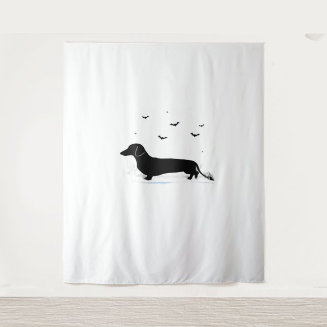 Tenture Dachshund Halloween Costume Mon Dachshund est Mon  (Devant)