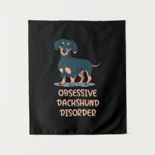 Tenture Dachshund obsessionnel