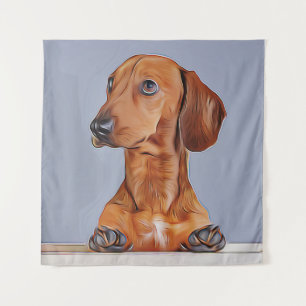 Tenture Dachshund Regarder Doxie Dog Anniversaire Poster