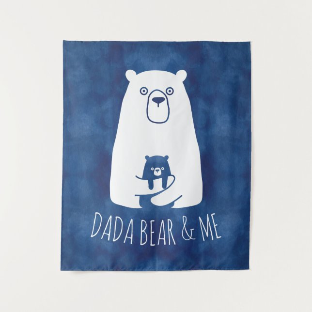 Tenture DADA BEAR & ME | Papa Enfants Fils Fils Ours Dada (Devant)