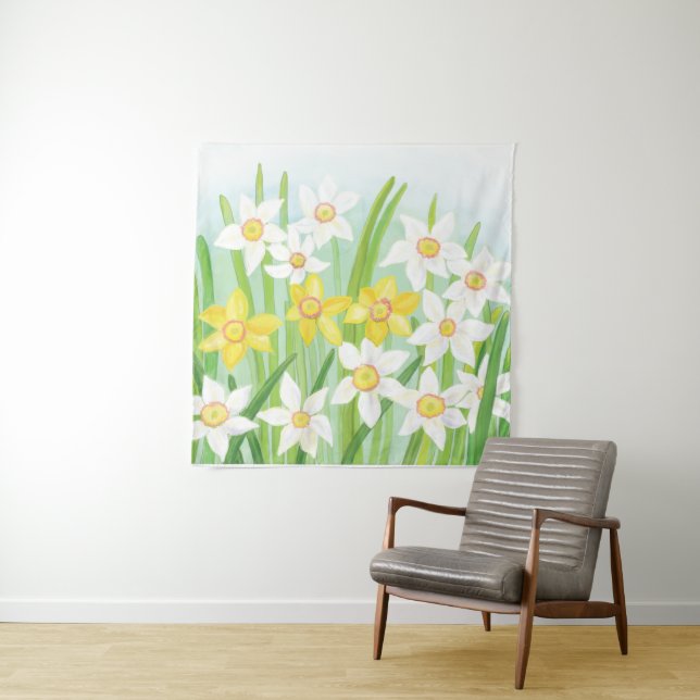 Tenture Daffodiques de printemps (En situation)