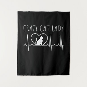 Tenture Dame du Crazy Cat