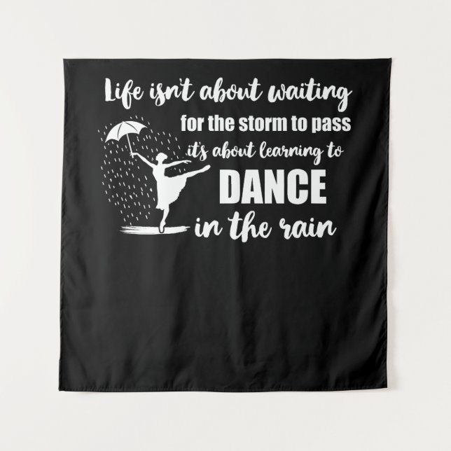 Tenture Danse Dans La Pluie (Devant)