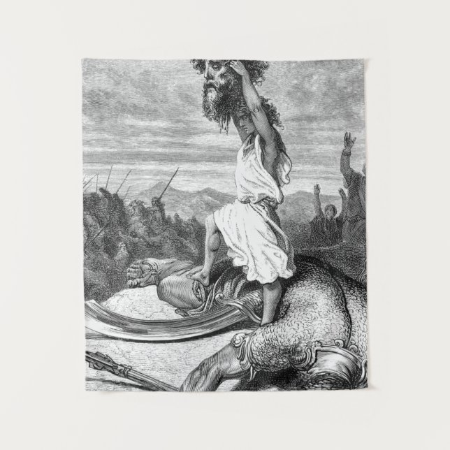 Tenture David Slay Goliath De Gustave Dore 1886 (Devant)