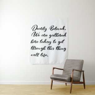 Tenture Dearly Beloved Backdrops, Nous Sommes Réunis Ici