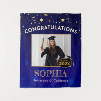 Tenture Décor 2025 de la fête de graduation personnalisée,