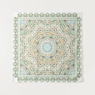 Tenture Décor coloré sur arrière - plan blanc,
