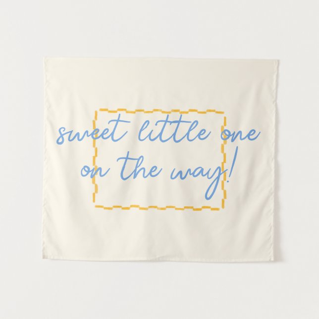 Tenture Décor de Baby shower chic et tendance (Devant (Horizontal))