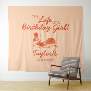 Tenture Décor de fête d'anniversaire de fille
