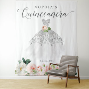 Tenture Décor de fête pour les 15 ans de Quinceanera Toile