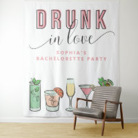 Décor de fond de fête de Bachelorette amoureux ivr