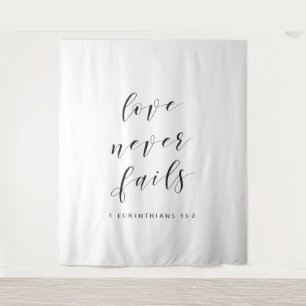 Tenture Décor de fond de mariage chrétien pour cérémonie d